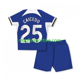 Completo Calcio Chelsea Moises Caicedo 25 Bambino Divisa Prima 2023-2024